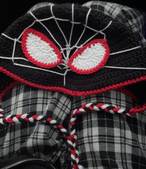 Miles Morales Beanie, Beanie Crochet, Miles Morales, Crochet Ideas, Knitting, Crochet, Quick Saves