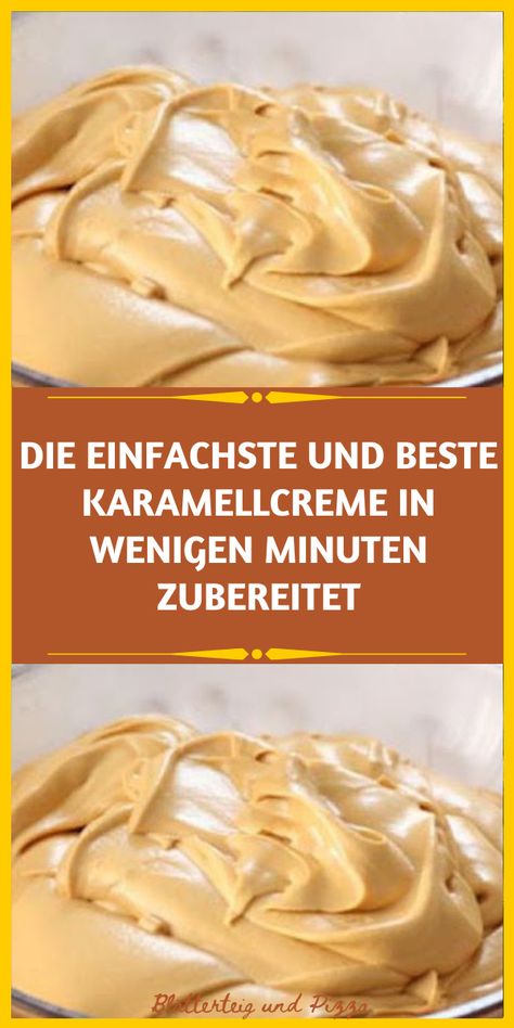 DIE EINFACHSTE UND BESTE KARAMELLCREME IN WENIGEN MINUTEN ZUBEREITET Easy Vanilla Cake Recipe, Easy Dessert Recipes Quick, Chocolate Cake Recipe Easy, Cake Recipes Easy Homemade, Vanilla Cake Recipe, Health Desserts, Fancy Desserts, Chiffon Cake, Thanksgiving Desserts