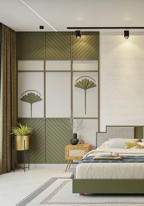 Woredrobe Design, Bed Panelling Modern, Bedroom Inspirations Indian, Bedroom Interior Design Modern Master, Interior Design Modern Bedroom, Bedroom Interior Design Modern, Bedroom Interior Design Ideas, Interior Design Minimalist, Home Door Design