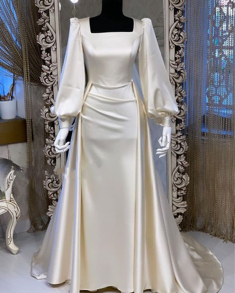 All Products – tagged "evening dress" – Little Lala Boutique Modest Reception Wedding Dress, Modest Engagement Dress, Modest Bridal Gowns, Long Bridal Gown, Modest Bridal, Women Dresses Classy, Modest Dresses Casual, Elegant Dresses Classy, Muslim Fashion Dress