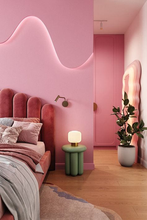 Barbie Pink Bedroom, Bedroom Decor Ideas Pink, Goddess Bedroom, Creative Bedroom Ideas, Barbie Bedroom, Bedroom Pink, Barbie Room, Spring Bedroom, Pink Barbie