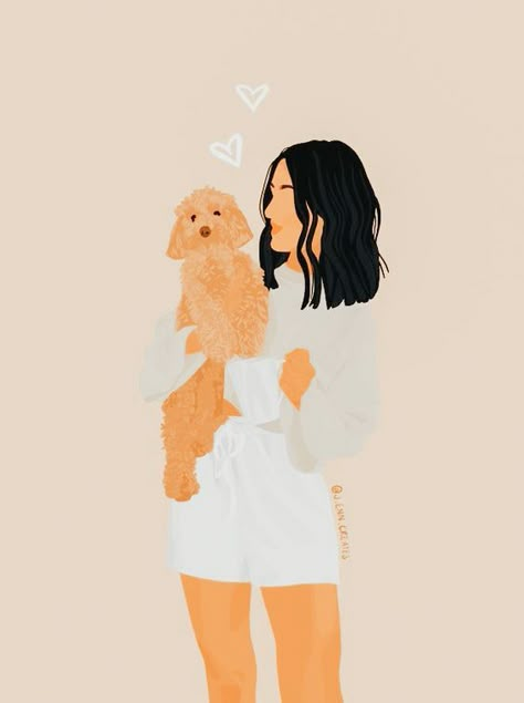 Cartoon Pictures, Cute Cartoon Pictures, Dog Art, Photo Credit, Puppy Love, Art Girl, Cute Wallpapers, Cute Drawings, Cute Cartoon