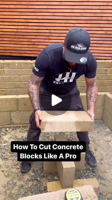 The Home Improvements Channel UK on Instagram: "How To Cut Concrete Blocks Like A Pro.   #how #howto #homeimprovement #doityourself #diy #brick #build #building #builders #reels   Did you know this Is How To Cut Concrete Blocks" Concrete Blocks Diy, Landscaping Blocks, Brick Making, Broken Concrete, Concrete Repair, Diy Construction, Brick Construction, Bricks Diy, Build A Wall