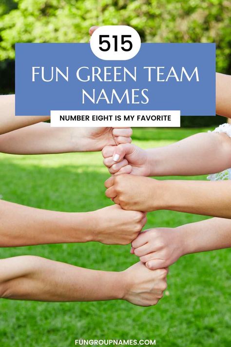 Discover over 515 creative green team names for eco-conscious groups, businesses, and clubs. Find the perfect name to reflect your mission and values! Green Team Ideas, Best Team Names, Group Names Ideas, Green Bin, Plant Puns, Church Camp, Green Initiatives, Eco Warrior, Theme Nature