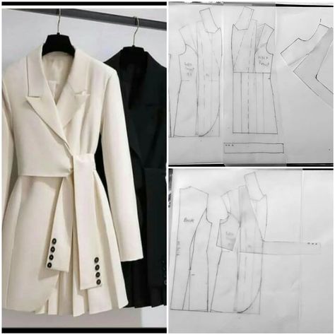 Trench Coat Pattern, Women's Coat Pattern, Dreamy Gowns, Coat Pattern Sewing, Sewing Clothes Women, Modesty Fashion, Trendy Outfits For Teens, Woman Suit Fashion, Blouse Pattern Sewing