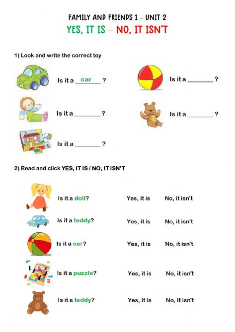 Yes, it is - No, it isn't - Interactive worksheet Is It A Worksheet, Is Isn't Worksheet, Yes It Is No It Isn't Worksheet, Yes I Do, Yes No Questions Worksheet, Worksheets For Kindergarten English, English Language Learning Activities, Ingles Kids, English Grammar For Kids