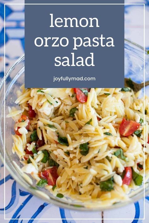 Lemon Orzo Pasta Salad, Lemon Orzo Pasta, Lemon Orzo Salad, Summer Pasta Salad Recipes, Orzo Salad Recipes, Med Diet, Lemon Orzo, Orzo Pasta Salad, Pasta Side Dishes