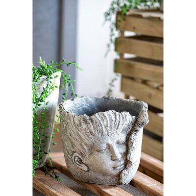 Cement Statues, Outdoor Garden Planters, Railing Planters, Concrete Statues, Color Dream, Peaceful Place, Cement Pots, Tall Planters, Head Planters