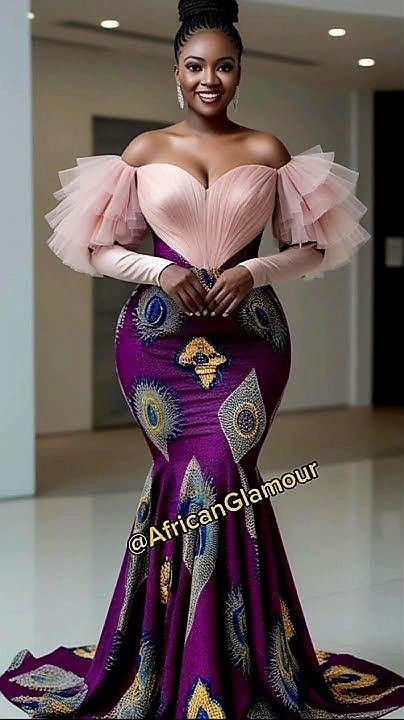 Credit: African Glamour African Designers Clothing, African Glamour, Jae Suk, My Culture, African Attire Dresses, Engagement Party Dresses, African Prom Dresses, African Dresses For Kids, Best African Dresses