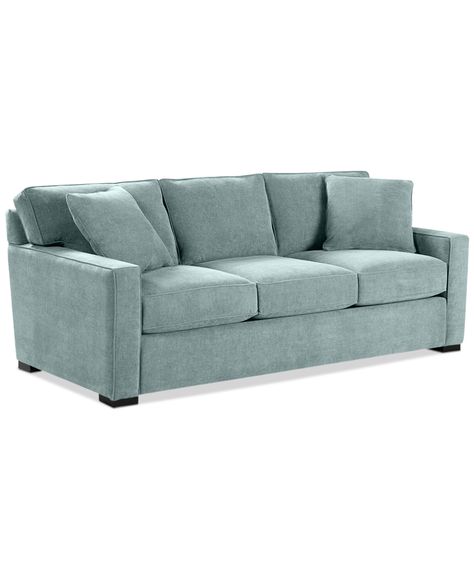 Macy Furniture, Cheap Couch, Cheap Living Room Furniture, Teal Sofa, Apartment Stuff, Furniture Ads, Cape House, Custom Sofa, Cheap Furniture