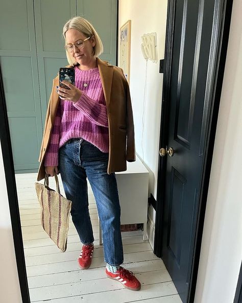 Alex Stedman (@alexandra.stedman) • Instagram photos and videos Alexandra Stedman, Alex Stedman, Color Combos Outfit, December 4, Pattern Mixing, Cool Socks, Red Shoes, Curvy Fashion, Color Combos