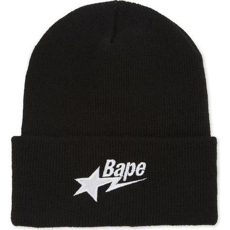 A Bathing Ape Bape star knitted beanie ($110) ❤ liked on Polyvore featuring men's fashion, men's accessories, men's hats and mens beanie hats Bape Beanie, Bape Hat, Bape Star, Ape Bape, Mens Beanie Hats, Mens Beanie, Men's Hats, Knitted Beanie, Bathing Ape