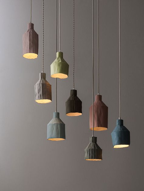 Paola Paronetto's Textured Ceramics Fuse Paper and Clay Paola Paronetto, Textured Ceramics, Ceramic Pendant Light, Keramik Design, Raku Pottery, Deco Luminaire, Lampe Decoration, Ceramic Light, Interior Design Magazine