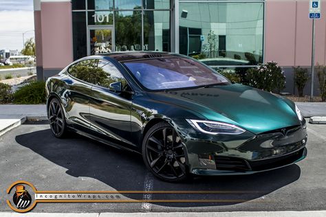 Green Tesla, Car Green, Black Iridescent, Tesla Car, Tesla S, Tesla Model S, Head Over Heels, Car Wrap, All Cars