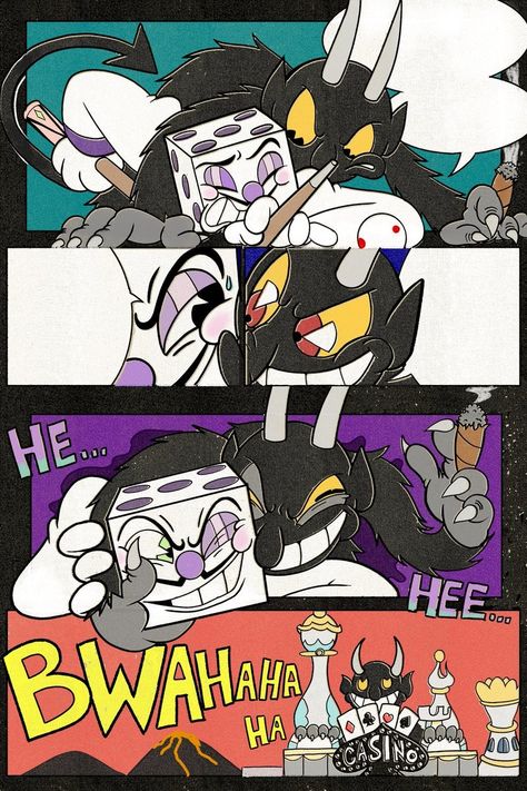 Rei Dado Cuphead, Demon Cuphead And Mugman, Cuphead X Y/n, Cuphead Fanart King Dice, Cuphead Fanart Casino Cups, Head Comic, Cuphead Game, Baldi's Basics, Boyfriend Games