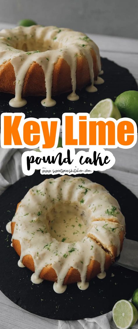 Key Lime Pound Cake With Key Lime Cream Cheese Icing, Key Lime Pound Cake With Cream Cheese, Key Lime Pound Cake With Key Lime Icing, Lime Treats, Key Lime Cream Cheese Frosting, Key Lime Icing, Key Lime Bundt Cake, Lime Cake Recipe, Key Lime Pound Cake