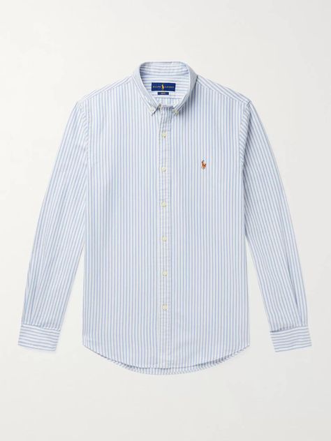 Elegant Sport, Oxford Shirt Men, Oxford Shirt, Ralph Lauren Shirt, Button Down Collar, Fashion Advice, Striped Shirt, Polo Ralph, Fashion News