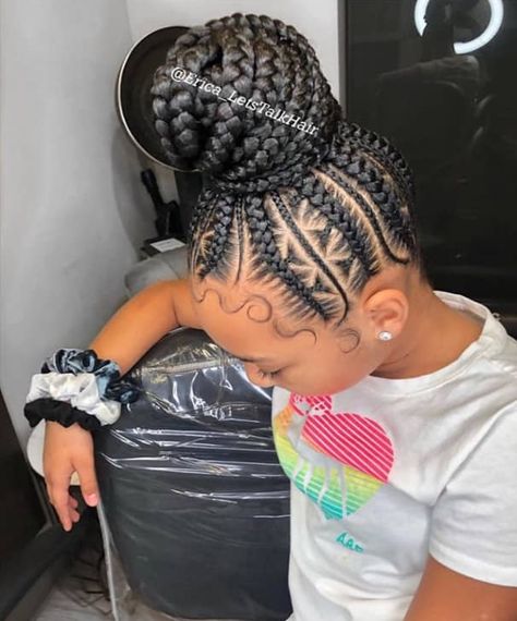 70 Beautiful Protective Hairstyles Perfect For The Festive Season Updos Homecoming, Feed In Braids Hairstyles, African Hair Braiding Styles, Braided Bun Hairstyles, Cute Braided Hairstyles, Braided Cornrow Hairstyles, Braids Hairstyles Pictures, Hair Homecoming, Girls Hairstyles Braids