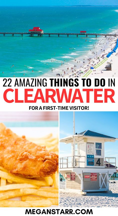 Dreaming of a sunny getaway? Clearwater Beach, FL is the perfect spot! ☀️ With its soft white sand, crystal-clear waters, and endless water activities, this beach is a tropical paradise. Explore Pier 60, go dolphin-watching, or just relax under the Florida sun. Here’s your guide to the best things to do in Clearwater Beach! Madeira Beach Florida Things To Do, Things To Do In Clearwater Beach, Florida Clearwater Beach, Clearwater Florida Things To Do In, Things To Do In Clearwater Florida, Clearwater Beach Florida Things To Do, Clear Water Florida, Wisconsin Beaches, Florida Beach Resorts