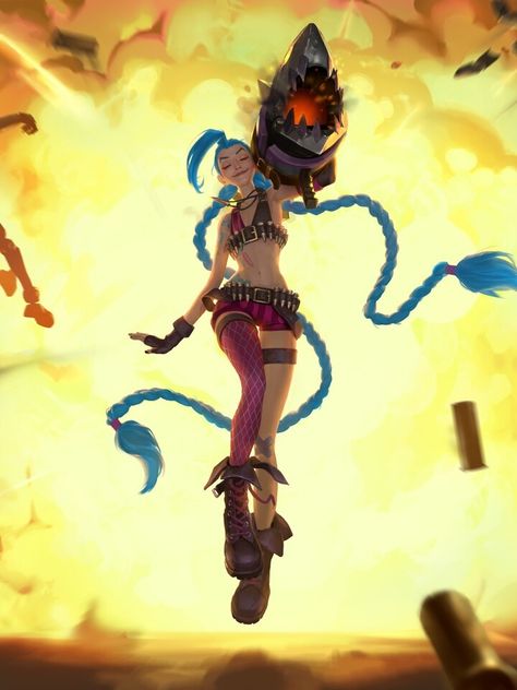 Jinx League Of Legends, Mobile Smartphone, Laptop Wallpaper, 4k Hd, League Of Legends, Smartphone