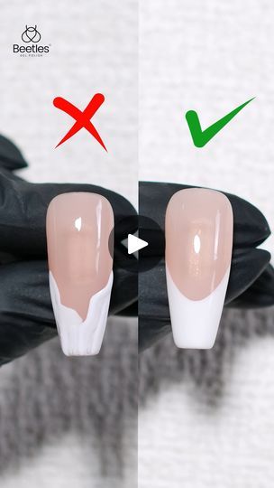 356K views · 3.5K reactions | 💅Struggling with painting French nails?
🧐Try this 7-point French nails hack!

#beetlesgelpolish #frenchtips #nailhacks #nailtechhacks #nailbrush #frechnails #nailtutorial #nailteach #nailfrench #nailtips | BeetlesGelPolish | BeetlesGelPolish · Original audio French Tip Types, Nail Hacks, 2024 Nails, Nail Brushes, Nail Tutorials, Live Show, Painting Tips, Nail Tech, French Nails