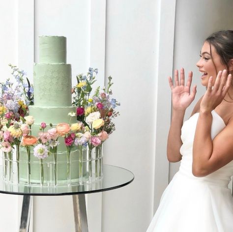 Buttercream flower cake