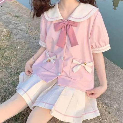 Kawaii Back To School Outfits, Pink Comfy Clothes, Japanese Street Fashion Harajuku Kawaii, Cute Pink Aesthetic Outfits, Kawaii Outfits Summer, Cute Pink Outfits Aesthetic, Kawaii Style Outfits, My Little Pony Outfits, Cute Japanese Outfits