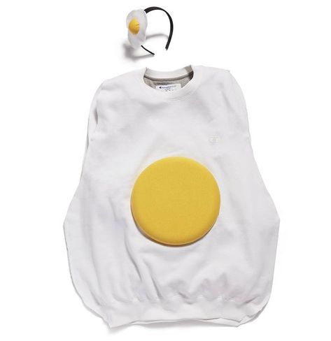 Egg Costume Diy, Bacon And Eggs Costume, Deviled Egg Costume, Zombie Couple Costume, Costume Carnevale, Food Halloween Costumes, Fancy Dress Costumes Kids, Worst Costume, Egg Costume