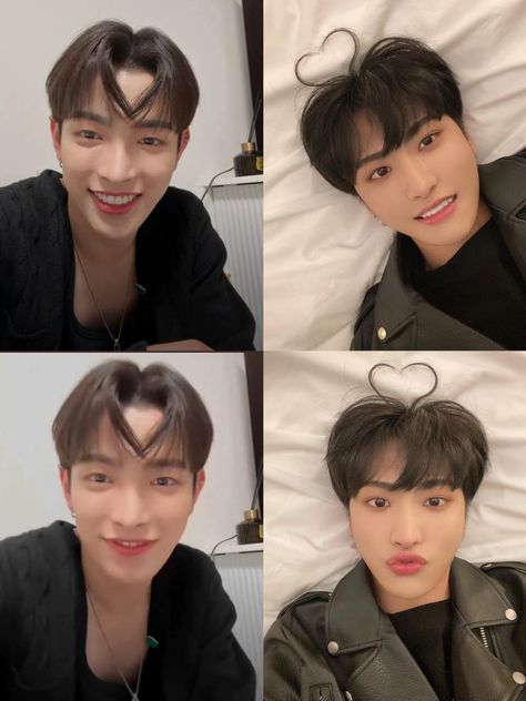 Matz Matching Icons, Seongjoong Icons, Hongjoong And Seonghwa, Hair Heart, Park Seong-hwa, Percy Jackson Funny, Best Kpop, Two Men, Art Tutorials Drawing