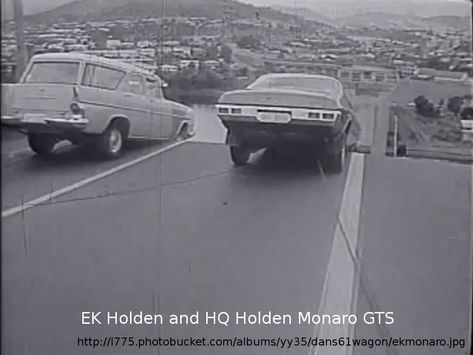 The Tasman Bridge Cars: Hobart, Tasmania, January 1975 – Stopped In The Nick Of Time | Curbside Classic Holden Wagon, Hq Holden, Bridge Support, Holden Australia, Holden Monaro, Old Time Photos, Hobart Tasmania, Australia History, Australian Cars