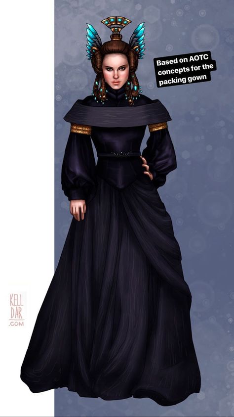 Padme Art, Padme Outfits, Amidala Star Wars, Star Wars Planets, Queen Amidala, Random Drawings, Star Wars Fashion, Star Wars Drawings, Star Wars Concept Art