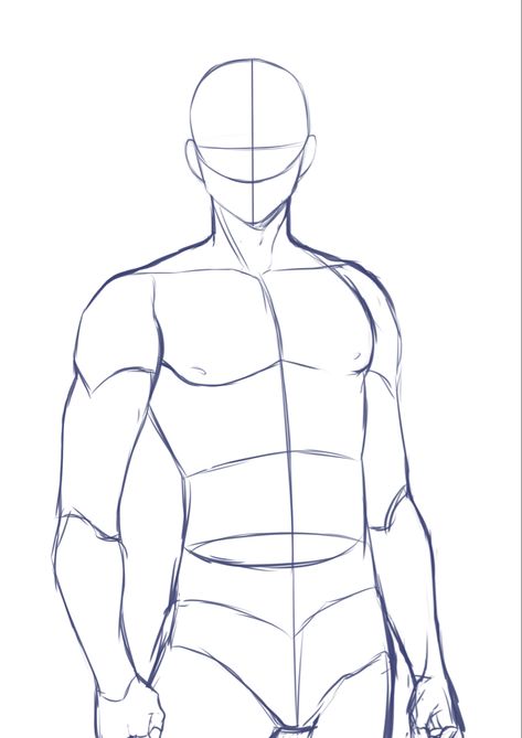 Drawing Poses Male, Male Body Drawing, Male Art Reference, Body Bases, Human Body Drawing, Art Bases, Male Pose Reference, Drawing Body Poses, Base Drawing