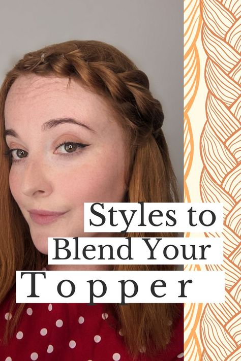 Struggling to blend your hair with your topper? Don't worry, we've been there! We’ve got four hairstyles for your topper, plus how to part your topper, how to place your topper, and how to create a realistic blended hairline with a silk top. Hair Topper, Hair Toppers, Wig Styles, How To Style, Silk Top, Hair Hacks, Don't Worry, Style Me, Hair Hair