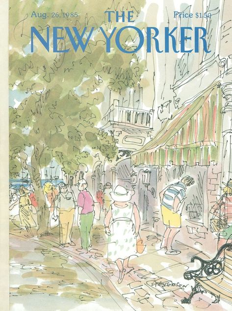 The New Yorker Summer, The New Yorker August, The New Yorker Covers, The New Yorker Magazine, New Yorker Magazine, New Yorker Covers, August 26, Summer Prints, Vintage Magazines