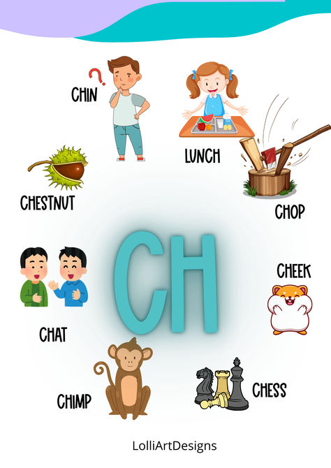 CH Digraph Practice - More than 100 engaging, no-prep phonics printables to help students master the CH sound! Includes worksheets, cut-and-paste activities, literacy centers, digrap posters and creative writing tasks—everything you need to simply print and start teaching the CH digraph!" Ch Digraph, Teaching Digraphs, Phonics Cvc Words, Ch Words, Ch Sound, Digraphs Worksheets, Phonics Printables, Phonics Cvc, Writing Tasks