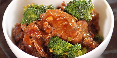 Beef With Broccoli Recipes | Food Network Canada Brandy Sauce Recipe, Beef With Broccoli Recipe, Beef With Broccoli, Beef Medallions, Herb Roasted Potatoes, Mapo Tofu, Beef And Broccoli, Warm Salad, Food Network Canada