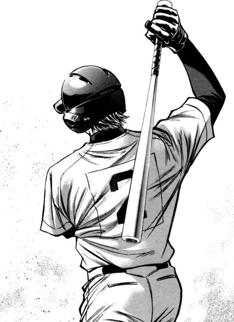 Sports Illustrations Art, Miyuki Kazuya, Diamond No Ace, Ace Of Diamonds, Sport Illustration, Comic Drawing, Manga Couples, Haikyuu Manga, Comic Sans