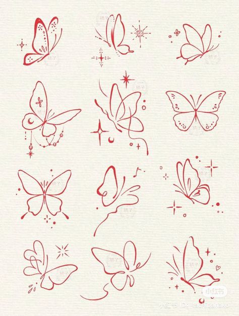 Aesthetic Butterfly Doodle, Butterfly Doodle Aesthetic, Butterfly Doodle Tattoo, Sparkle Doodles, May Tattoo, Butterfly Doodle, Butterfly Tattoo Ideas, Tattoos Butterfly, Butterfly Tattoo Meaning