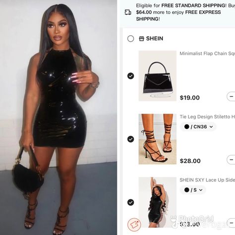 Birthday Dress On Shein, Birthday Outfit From Shien, Black Dinner Outfit Classy, Shein Dinner Outfits, Shein Dress Outfit Ideas, Baddie Shein Outfits Summer, Birthday Outfit From Shein, Black Dress Dinner Outfit, Shein Birthday Outfits