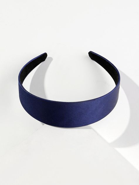 Navy Blue  Collar  Plastic   Embellished   Women Accessories 1960s Headband, White Wide Leg Jeans, Cute Group Halloween Costumes, Holiday Headbands, Blue Headband, Blue Accessories, Wide Headband, Headband Styles, Clueless