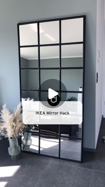 decoflair on Instagram: "Turn your IKEA mirror tiles into a beautiful statement piece with this easy DIY project using chair rails! Follow @decoflair and visit our website for a detailed step-by-step guide on how to create this trendy industrial style mirror ✨🪞   #IKEAMirrorDIY #DIYHomeDecor #ChairRails  #decoflair #renovation #makeover #homedecor #diy #mouldings #interior #interiordesign #walldecor #beautifulhome #homestyling #home #diyprojects" Diy Mouldings, Ikea Mirror Tiles, Diy Tile Mirror, Ikea Mirror Hack, Spiegel Diy, Chair Rails, Ikea Mirror, Industrial Mirrors, Rooms Design