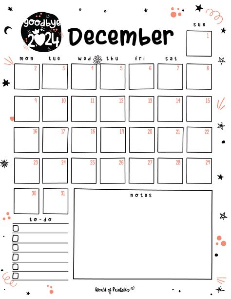 Embrace the festive spirit with our Printable December Calendar. Thoughtfully designed to bring clarity to your month, this calendar is perfect for planning holiday festivities and staying organized. Ipad Journaling, Bullet Journal Monthly Calendar, Dec Calendar, Printable December Calendar, December Printable, December Planner, Soft Board, Planner Calendar Printables, Aesthetic Calendar