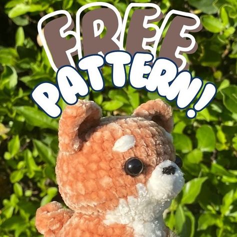 Crochet Dog Patterns Amigurumi, Cute Dog Crochet, Crochet Shiba Inu Pattern, Shiba Inu Amigurumi Free Pattern, Free Otter Crochet Pattern, Crochet Dog Free Pattern Amigurumi, Shiba Inu Crochet, Dog Free Crochet Pattern, Crochet Shiba