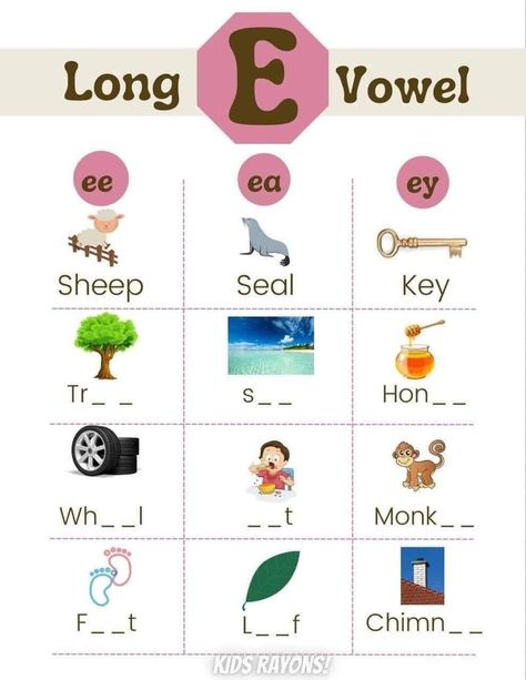 Grade 1 Reading, Speech Therapy Games, Long E, Long Vowel, Therapy Games, Long Vowels, Early Years, Speech Therapy, Grade 1