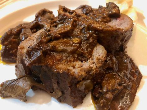 Tuscan Meatloaf with Wild Mushrooms Mushroom Meatloaf, Marcella Hazan, Cambridge Massachusetts, Wild Mushroom, Graduate Student, Dried Mushrooms, Beef Tenderloin, Ground Meat, Chopped Garlic