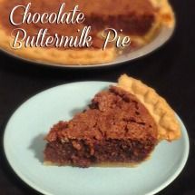 Chocolate Buttermilk Pie | The PinterTest Kitchen Chocolate Buttermilk Pie Recipe, Buttermilk Pie Recipe, Peanut Butter Frosting Recipe, Buttermilk Pie, Chocolate Pudding Recipes, Cookies Bars, Buttermilk Recipes, Shortbread Cookie Recipe, Chocolate Pie