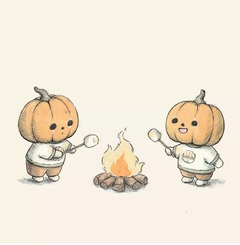 Autumn Illustrations, Cute Halloween Drawings, Pumpkin Tattoo, Fall Drawings, Pumpkin Drawing, Pumpkin Illustration, T Shirt And Pants, Cute Sketches, Autumn Illustration