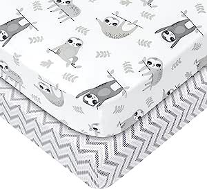 Crib Sheets Boy, Neutral Fits, Sloth Nursery, Toddler Bed Sheets, Grey Crib, Neutral Crib, Baby Mattress, Baby Crib Sheets, Baby Supplies