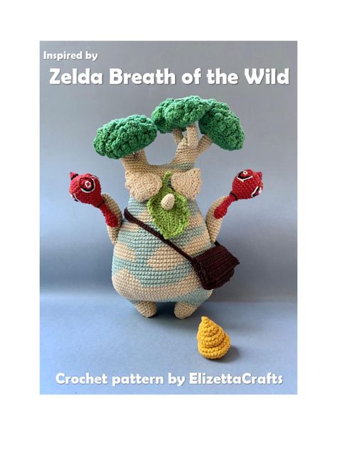 Korok Seed Crochet, Link Zelda Crochet Pattern Free, Legend Of Zelda Amigurumi, Crochet Zelda Pattern, Legend Of Zelda Crochet Pattern Free, Crochet Video Game Patterns, Goblin Crochet Pattern, Crochet Legend Of Zelda, Crochet Korok