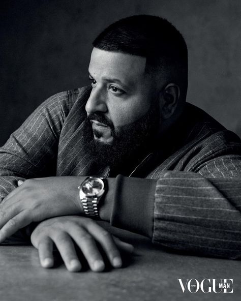 DJ Khaled for Vogue Arabia Dj Khaled Wallpaper, Recording Studio Furniture, Vogue Arabia, Vogue Men, Big Men Fashion, Vogue Spain, Instyle Magazine, Dj Khaled, Kevin Hart